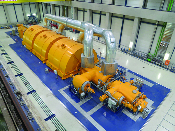 1. A view of the turbine hall at Rheinhafen Dampfkraftwerk Block 8, an EnBW unit in Karlsruhe, Baden-Württemberg, Germany. Courtesy: EnBW