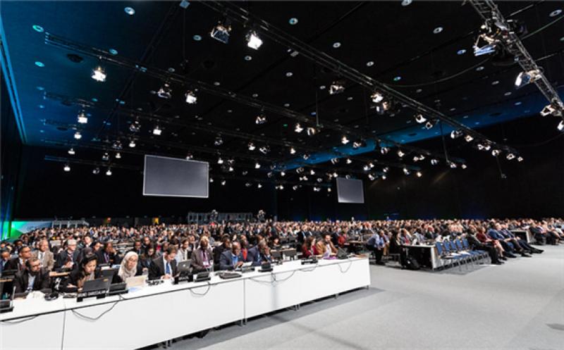 Climate negotiators attending UN climate talks in Katowice, Poland, in December 2018. (Photo: Un Climate Change/Flickr)